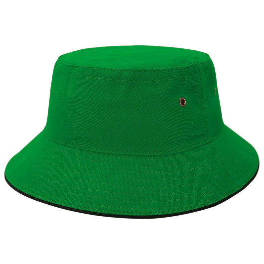 Lime Black Main Sandwich Brim Bucket Hats